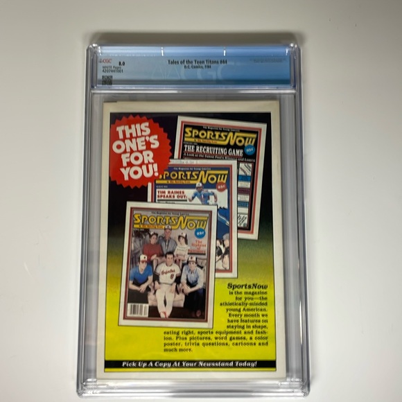 Tales of the Teen Titans 1984 #44 CGC 8.0 Direct Edition - Picture 2 of 8